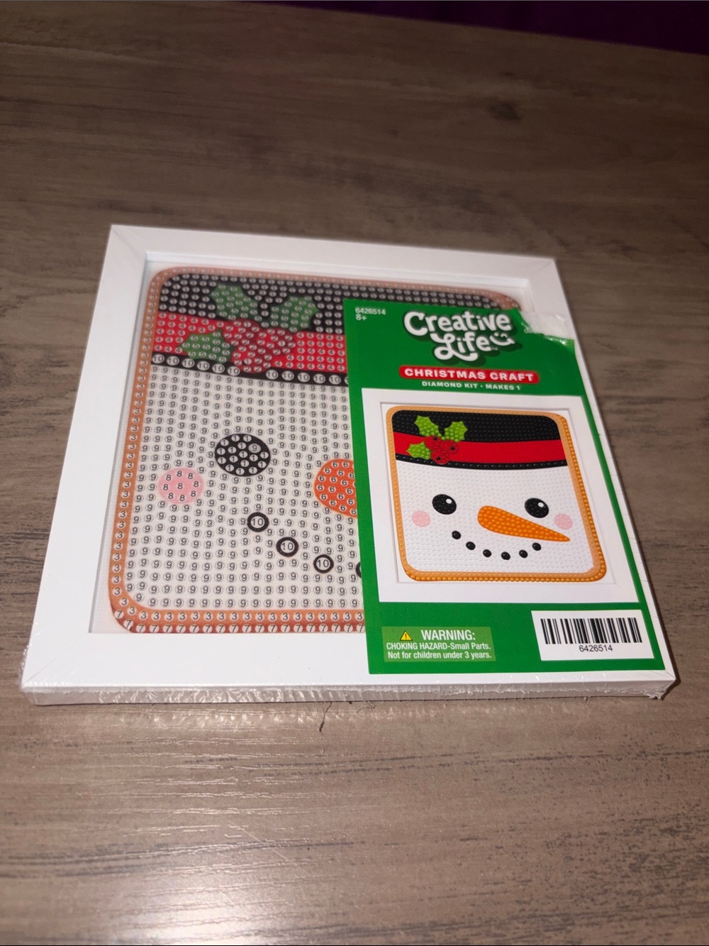🆕💜Christmas Snowman Diamond Art Kit DIY Holiday Craft New Sealed